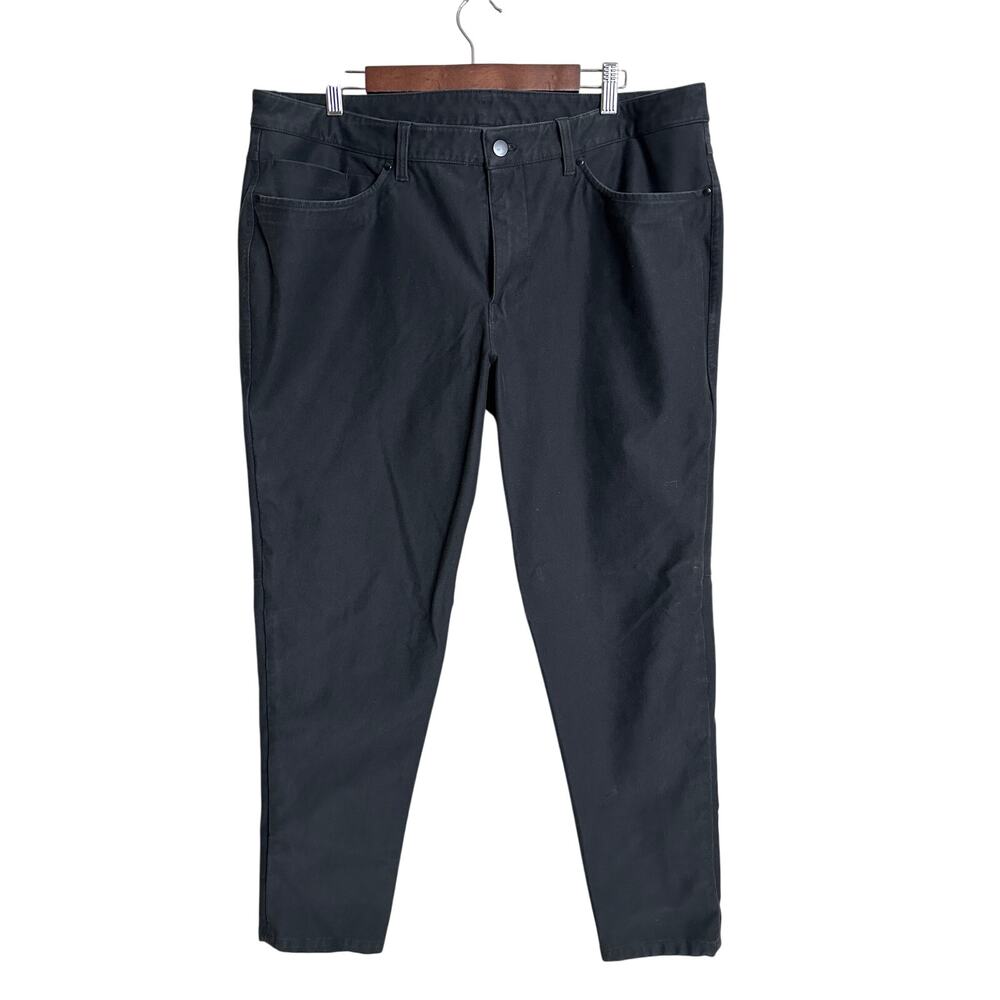 Lululemon ABC Slim Fit 5 Pocket Pants Utilitech Structured Black Mens 38